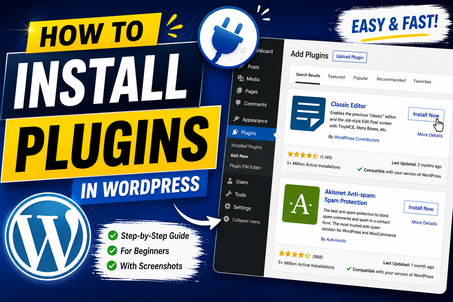 How to Install Plugins in WordPressWordPress